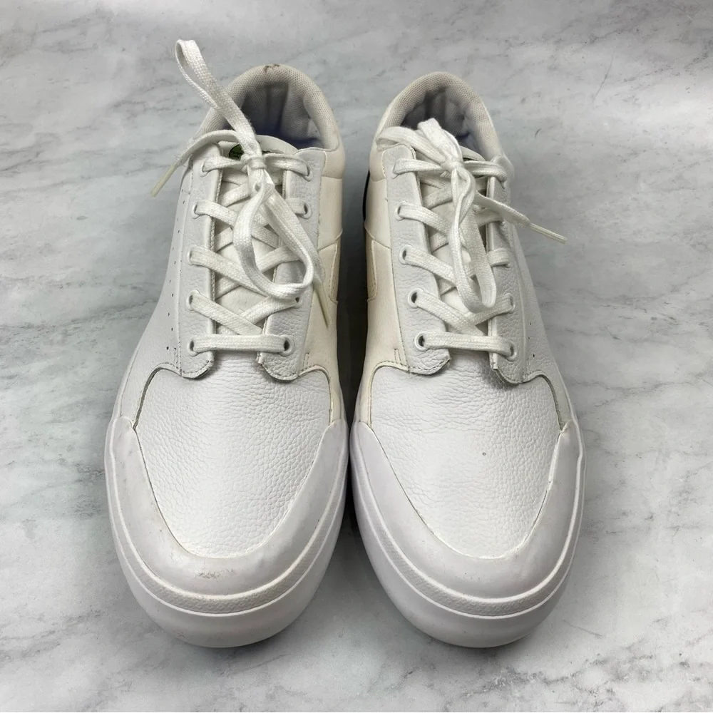 Lacoste: Men's Lace Up Sporty Casual White Tennis Shoes Sneakers Preppy Size‎ 12